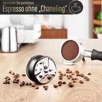Barista Legends Eszpresszó Kávé Elosztó 58mm - Állítható Magasságú Rozsdamentes Acél Szintező Eszköz Tökéletes Őrlemény Eloszláshoz Kávégépe 6