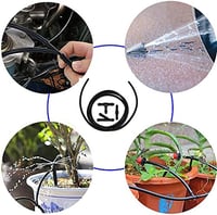 CTRICALVER 3M Szélvédőmosó Tömlő Készlet - Fekete Gumi Ablaktörlő Cső 9db I/Y/T Csatlakozóval - Autós Javítókészlet 4mm/7mm 2