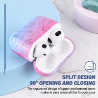 Apple AirPods 3 Márványmintás Szilikon Tok - Színes Védőburkolat 5