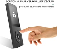 AGPTEK MP3 Lejátszó 32GB Bluetooth 5.3 Veszteségmentes HiFi Hangzással, 70 Órás Akkumulátor, Beépített Hangszóró, FM Rádió és Hangrögzítés 7
