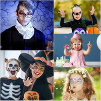 Kreatív Tetoválás Sablon Szett - 24 db Újrahasználható Minta Arcra és Testre, Halloween Sminkhez 7