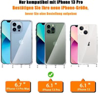 Apple iPhone 13 Pro Védőcsomag: Ütésálló Tok, Üvegfólia, Piros Pánt 3