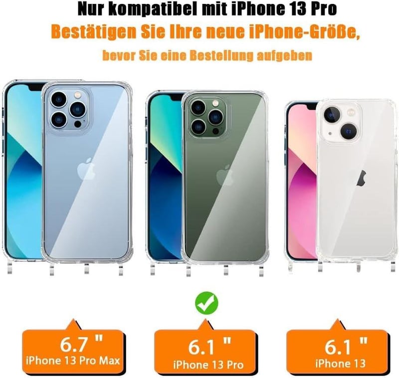 Apple iPhone 13 Pro Védőcsomag: Ütésálló Tok, Üvegfólia, Piros Pánt