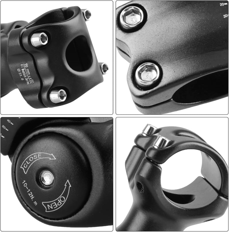 TRIWONDER állítható 60 fokos MTB kormányszár 25.4/31.8mm 90-130mm