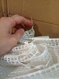 Home It Garden prozirna PE cerada 4x8 m, 120 g/m², vodootporna, otporna na UV zračenje, ojačana — cerada poderana na 2 mjesta (stanje: vidi drugu sliku) 3