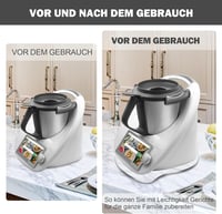 Thermomix TM6 TM5 görgős alátét - Átlátszó akril csúsztatólap Vorwerk robotgéphez 4