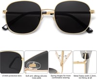 Ray-Ban Unisex Négyzetes Napszemüveg Rugós Zsanérral - Felújított 2