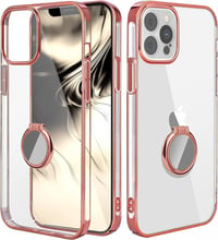 iPhone 13 Pro Max Rózsaszín Arany Védőtok Állvánnyal és Mágneses Autós Tartóval 1