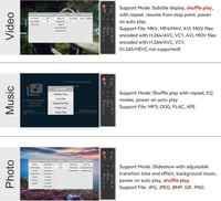 AGPTEK 1080p HD Médialejátszó TV-hez - HDMI, USB, SD, Távirányító, Kék 4