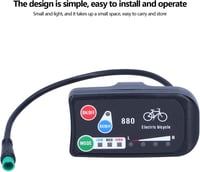 Bnineteenteam KT-LED880 E-bike kijelző és sebességmérő 36V/48V 2
