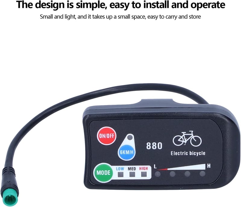 Bnineteenteam KT-LED880 E-bike kijelző és sebességmérő 36V/48V