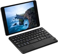 VBESTLIFE 7 colos ultravékony Bluetooth billentyűzet érintőpaddal, Android és Windows tabletekhez 8