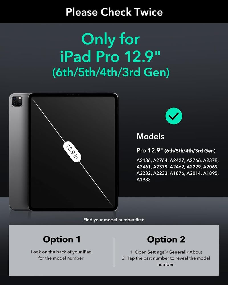 ESR iPad Pro 12,9" edzett üvegfólia (2018-2022) - Armorite, 2db, karcálló, HD-tisztaság
