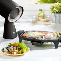 CIARRA CBPHB01 Hordozható Mini Páraelszívó - 2 Sebességes Asztali Légtisztító LED Világítással, Kempinghez, Lakóautóhoz, Grillezéshez 20