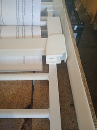 Poartă de siguranță cu închidere automată hauck, albă, fără găurire, lățime reglabilă 75-80 cm, deschidere cu o singură mână, pentru copii și câini 6
