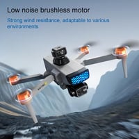 Gleto GPS Drón 4K Kamerával, 3-Tengelyes Gimballal, 50 Perces Repülési Idő, Akadályérzékelés, Követés Funkcióval, 249g Alatti, Összecsukható 4