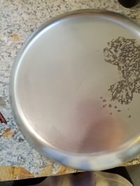 Tigaie din oțel de Buyer CARBONE PLUS 5110.28, 28 cm – Produs de prezentare, cu zgârieturi și fundul ars, funcțional, argintiu (stare: vezi poza 2) 5