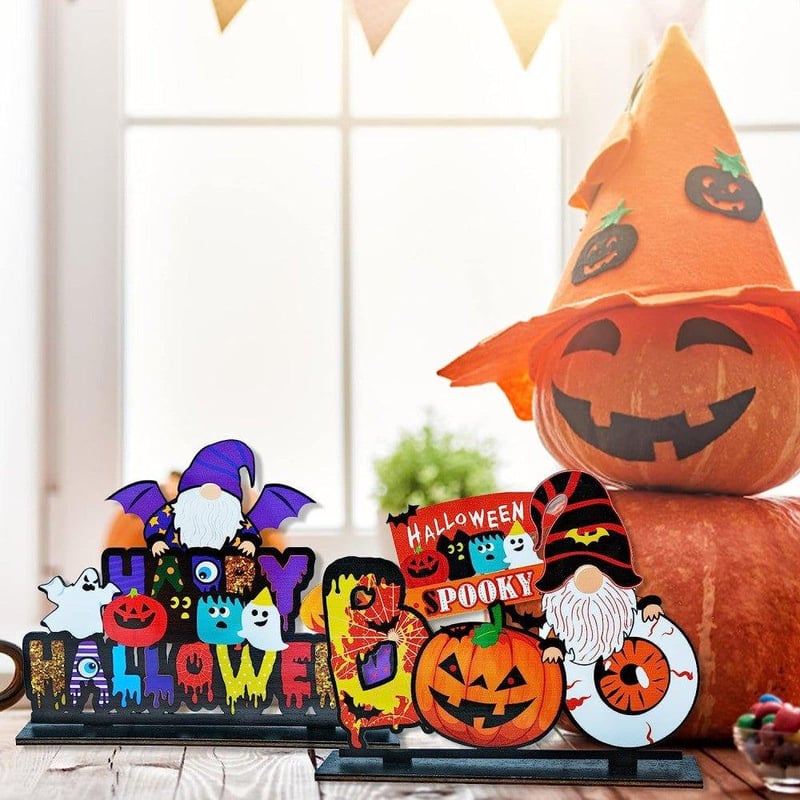 Ijesztő Halloween Tök és Boo Ajtódísz Szett - 2 db-os Dekoráció