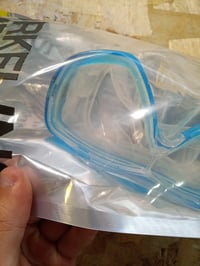 Set mască de scufundări Cressi Onda și tub Mexico pentru adulți, lentile din sticlă securizată, transparent/aquamarin, pentru snorkeling și înot, utilizat 2