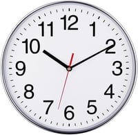 Plumeet 25cm Hangtalan Króm Falióra - Dekoratív Kvarcóra Otthonra, Irodába 1