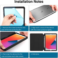 iPad 10,2" Védőtok Beépített Kijelzővédővel - MoKo Égkék Tok 7-9. Generációs iPadhez 7