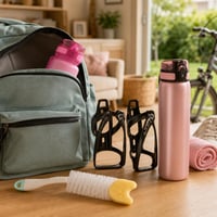 Pachet Școală și Sport: 2x bidon 500ml + 2x suport bidon + perie curățare 1