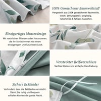 MILDLY növénymintás ágynemű szett 200x200, mosott pamut, öko-tex, allergiásoknak 6