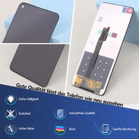 RongZy Huawei P40 Lite 5G LCD Kijelző Csere - Fekete Érintőképernyős Digitalizáló Panel Szerelőkészlettel - Mobiltelefon Alkatrész 6