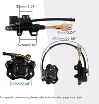 Goofit hátsó főfékhengerszett ATV és kínai robogókhoz 50-125cc 2