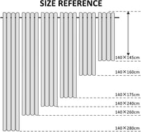 Topfinel Bézs Sötétítő Függöny 140x225 cm - Hőszigetelő, Fényáteresztést Gátló Függöny Ösennel 9
