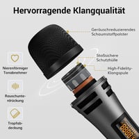 TONOR UHF Vezeték Nélküli Mikrofon Szett Kézi/Csíptetős/Fejhallgatós/Csiptetős Mikrofonokkal, 20 Csatorna, 60m  7