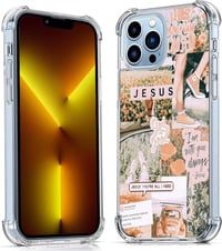 Apple iPhone 13 Pro Max Keresztény Kollázs Szilikon Védőtok 1