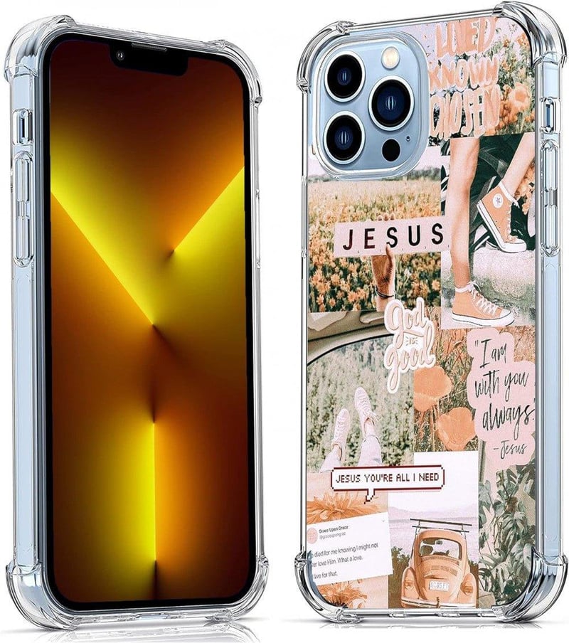 Apple iPhone 13 Pro Max Keresztény Kollázs Szilikon Védőtok