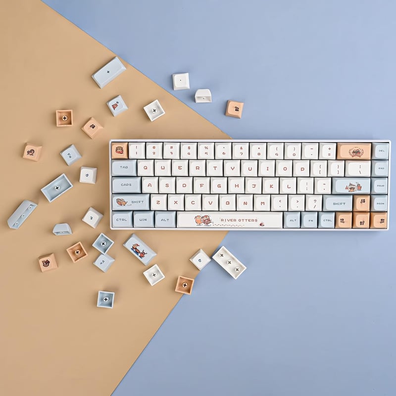 SOLIDEE PBT Vidra Mintás Gamer Billentyűzet Sapkák 60% Mechanikus Billentyűzethez