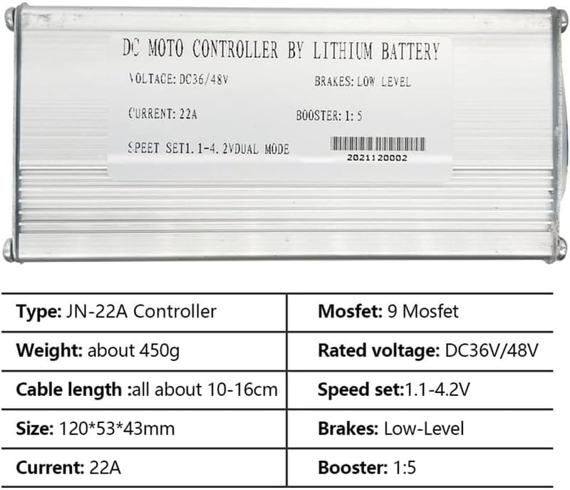 Benefischl E-roller és E-bike vezérlő 36/48V 500/750W LCD kijelzővel