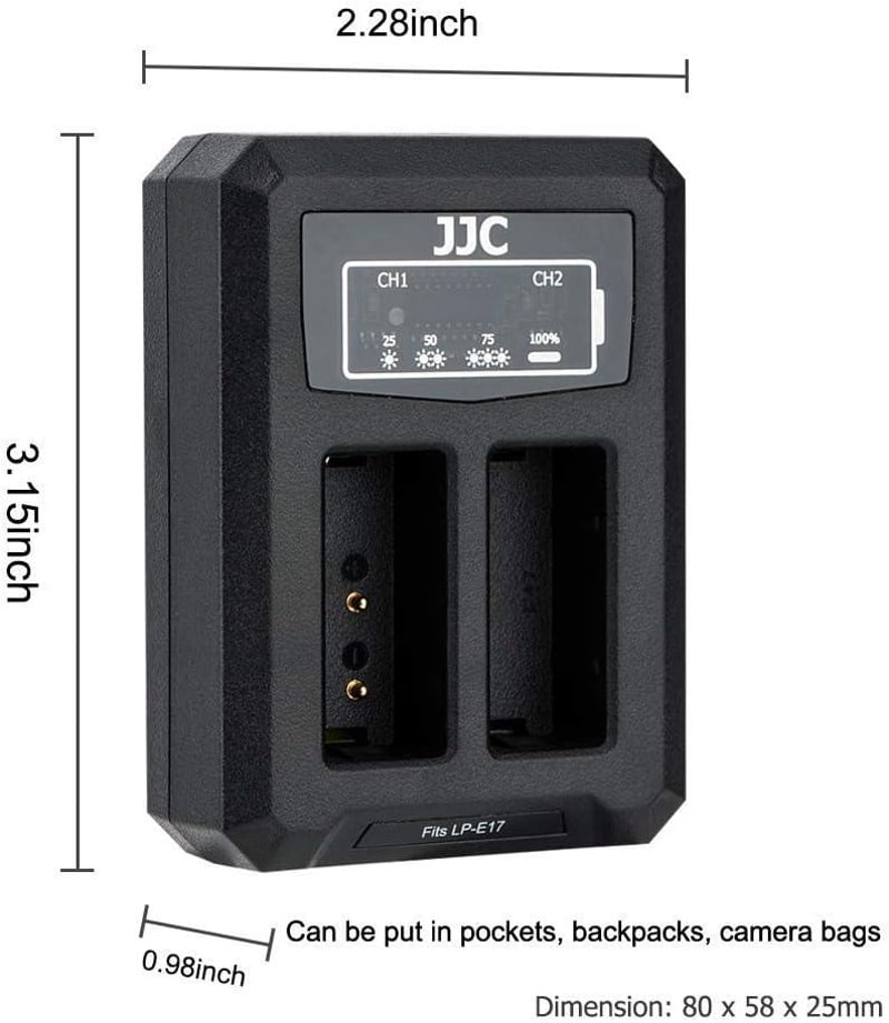 Canon LP-E6/E6N USB töltőadapter EOS R7, 5D, 6D, 7D, 90D kamerákhoz - Bontott