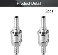 Othmro Gyorscsatlakozó Készlet Légkompresszorhoz - 10 mm Belső Átmérőjű Ezüst Fém SH30+PH30 Pneumatikus Csatlakozó, 2 db 4