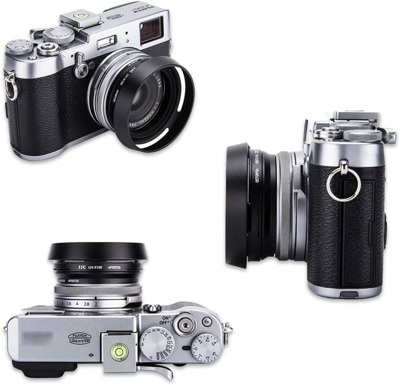 Fujifilm X100 sorozat és X70 napellenző UV szűrővel - LH-X100 helyettesítő