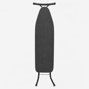 Masă de călcat Brabantia tip B pentru stație de călcat, 124x38 cm, Denim Black, suport metalic extra mare – un picior este îndoit (Outlet)