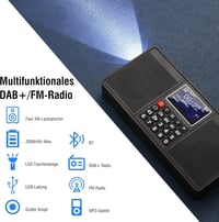 Raddy RD33 hordozható DAB/DAB+ digitális rádió, MP3 lejátszóval és Bluetooth-szal 2