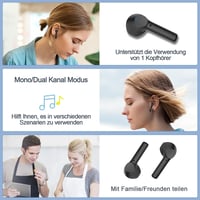 Bluetooth 5.3 Fülhallgató: HiFi Hangzás, 42 Órás Üzemidő, IPX8 Vízálló, iOS/Android 7