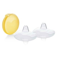 Medela Contact Mellbimbóvédő Tárolódobozzal L-es Méret - Szilikon Anyagú BPA-mentes Szoptatási Segédeszköz Érzékeny Mellbimbókhoz 1