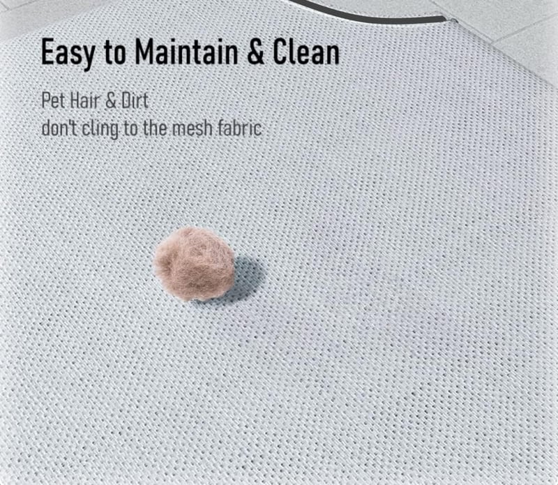 BestVida Emelt Kutyafekhely - 89x71x20 cm, Vízálló, Szürke, Kis Testű Kutyáknak, 59 kg Teherbírással, Acél Vázzal