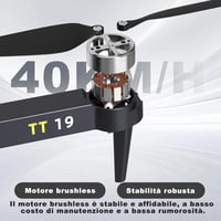 TTROARDS TT19 Drón 1080p Kamerával - 40km/h Sebesség, Egyérintéses Fel/Leszállás, 19 Kefementes Motor, 5G WiFi, Kezdőknek és Felnőtteknek 5