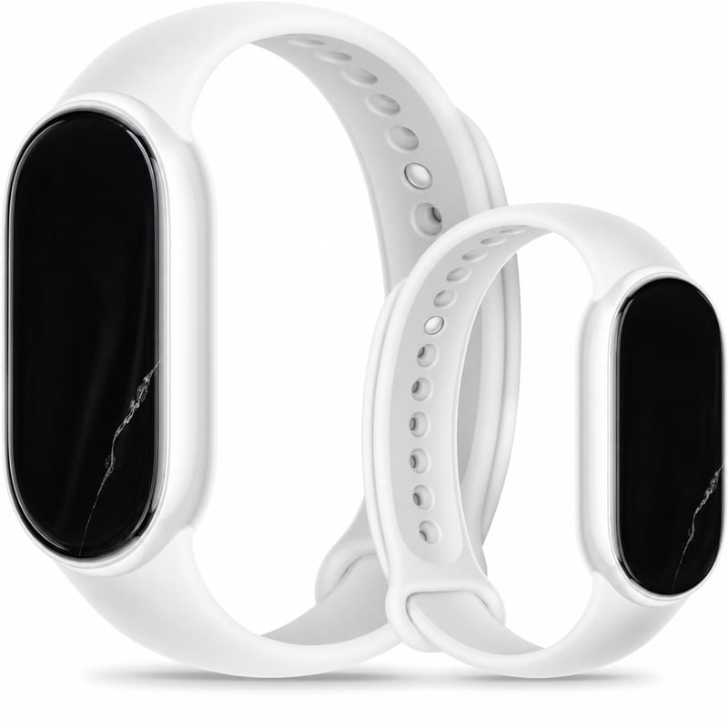 Brățară fitness Xiaomi Smart Band 10 1,72" AMOLED Ceramic Edition Pearl — defectă, pentru piese: ecran spart (stare: vezi a 2-a imagine)