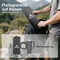 Hikenture Ultrakönnyű Dupla Kempingmatrac - 200x140x10cm Felfújható Matrac 2 Személynek, Beépített Lábpumpával, Túrázáshoz, Kempingezéshez,  4