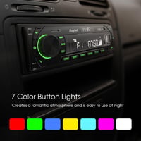 Avylet 1 DIN autórádió Bluetooth kihangosítóval, 7 színű FM/AM, 2 USB, AUX, SD 3