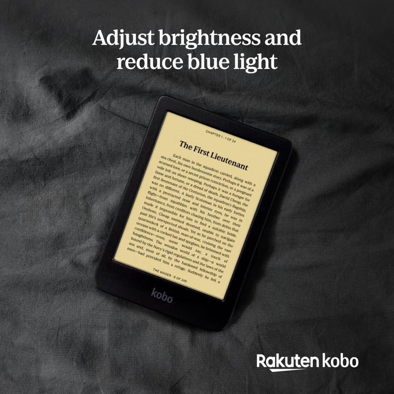 Kobo Clara BW E-olvasó 15,2 cm Tükröződésmentes Érintőkijelzővel, ComfortLight PRO, Sötét Mód, Hangoskönyv, Vízálló, 16GB, Fekete