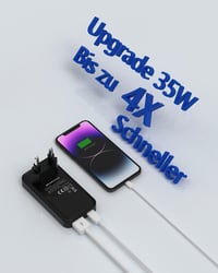 Zinooy 35W USB C Töltő, Lapos Fali Adapter iPhone 11/12/13/15 Pro Max és Samsung Galaxy Készülékekhez, Ultravékony PD Gyorstöltő 8