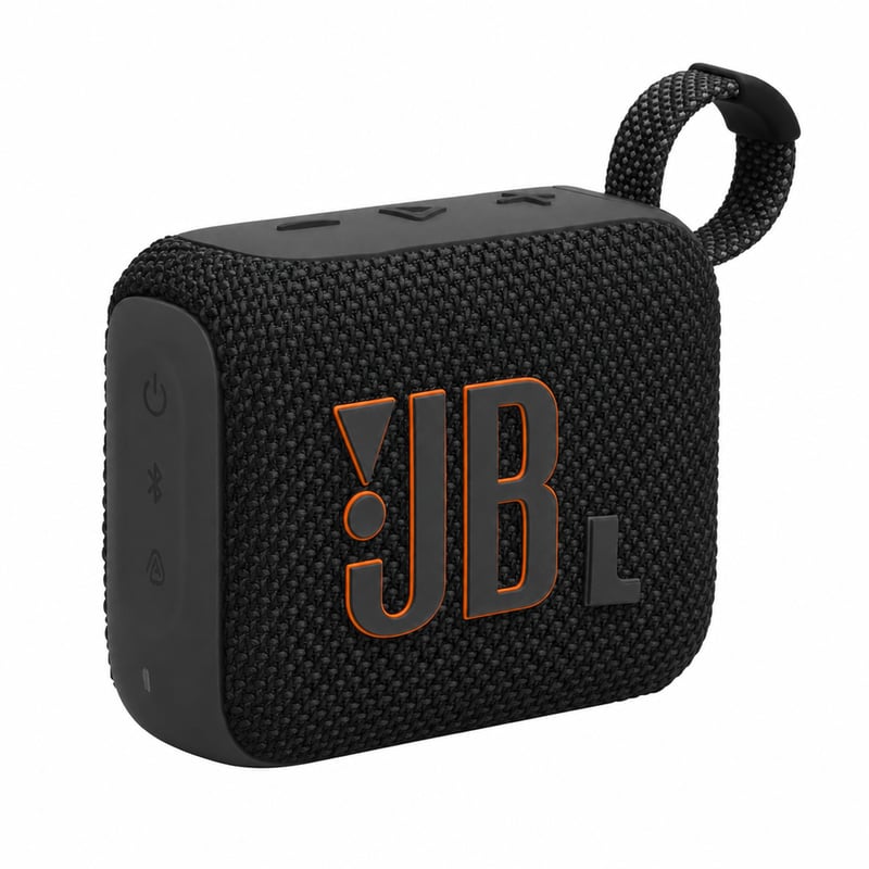 Boxă portabilă Bluetooth JBL Go 4, negru, folosită - JBL Pro Sound, bas — litera L se dezlipește (stare: vezi a 2-a imagine)